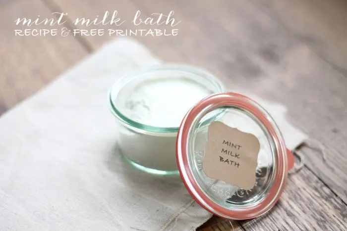 Mint Milk Bath Jar