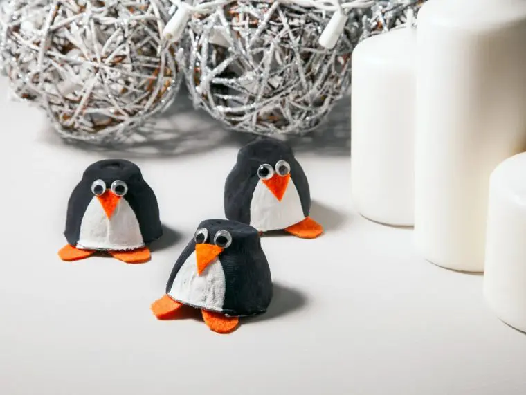 Egg Carton Penguins