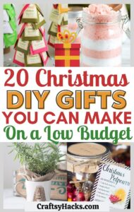 20 Cheap DIY Christmas Gift Ideas - Craftsy Hacks