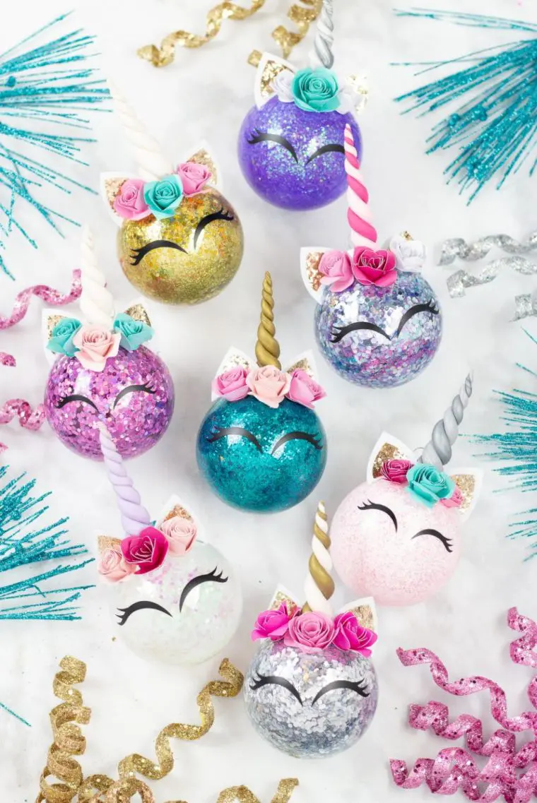 Unicorn Horn Christmas Ornaments