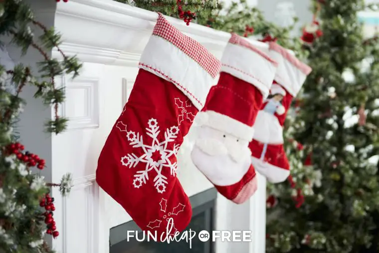 red santa stockings