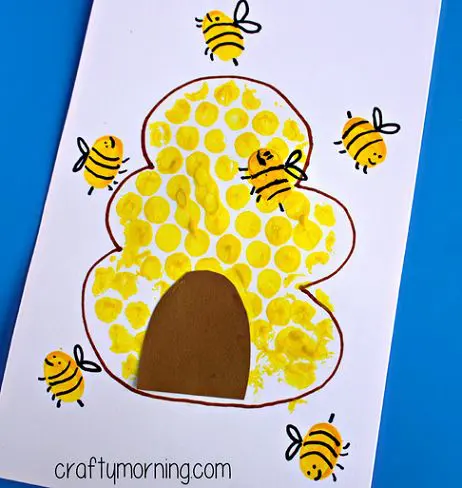 Bubble Wrap Beehive Card