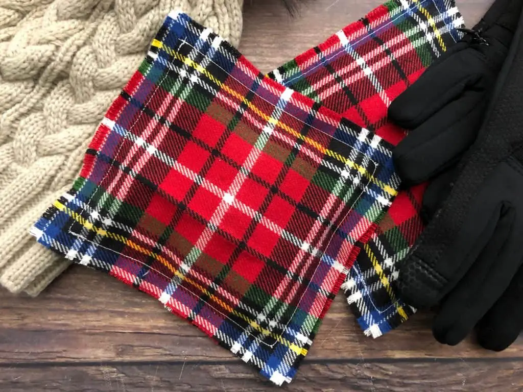 Plaid Rice Hand Warmers