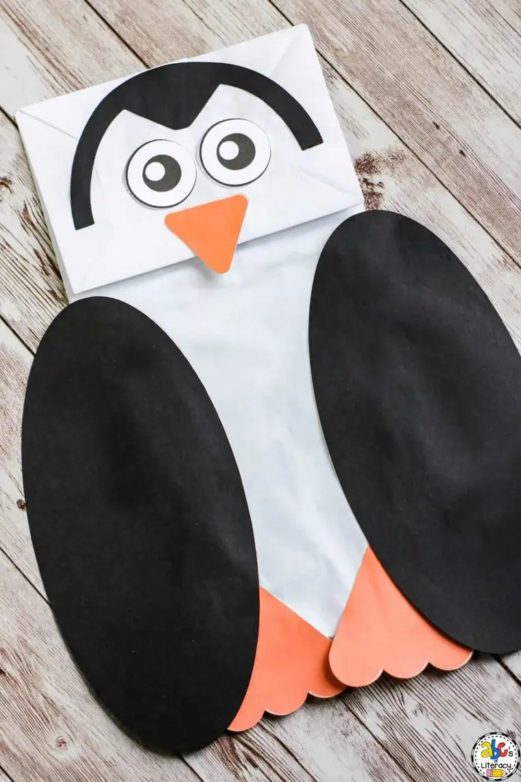 Paper Lunch Bag Penguin