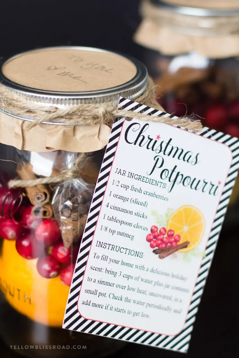 Christmas Mason Jar Potpourri