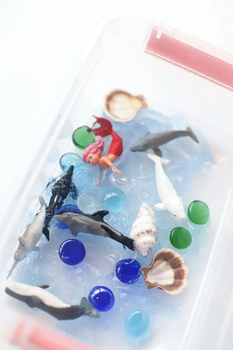 Ocean Sensory Bin Craft