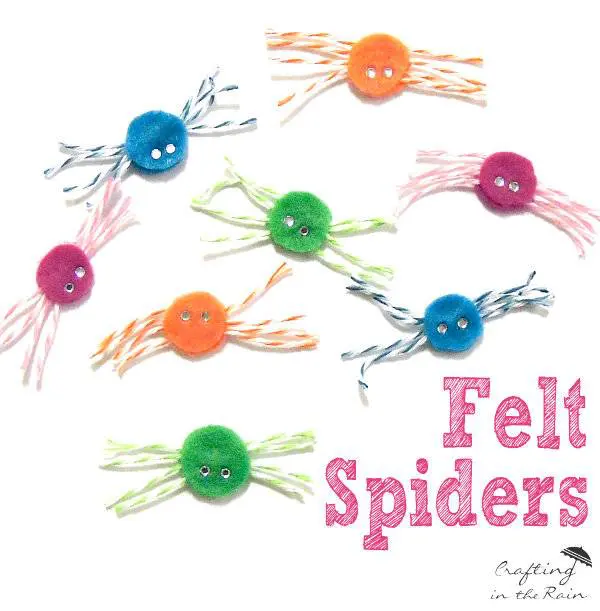 Felt Spiders