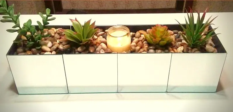 Dollar Store Mirrored Terrarium