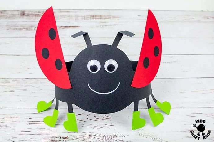 Ladybug Hat Craft
