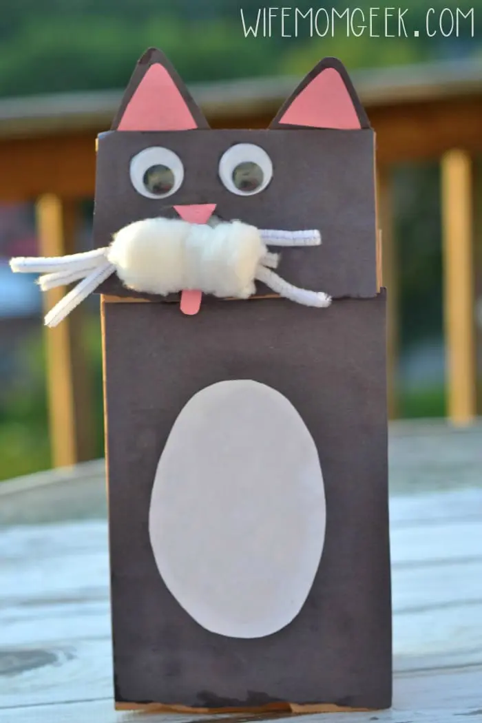 Pussycat Paper Bag Puppet