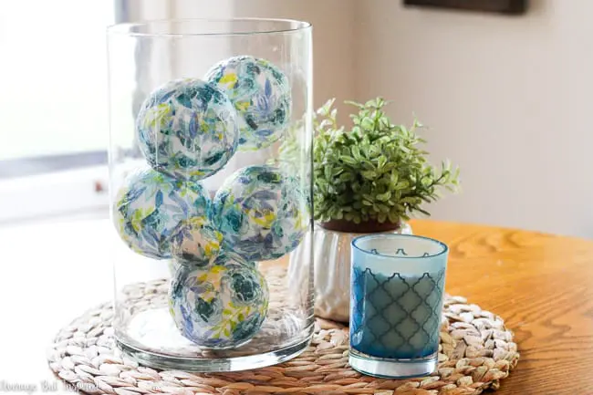 Decorative Ball Vase Centrepiece