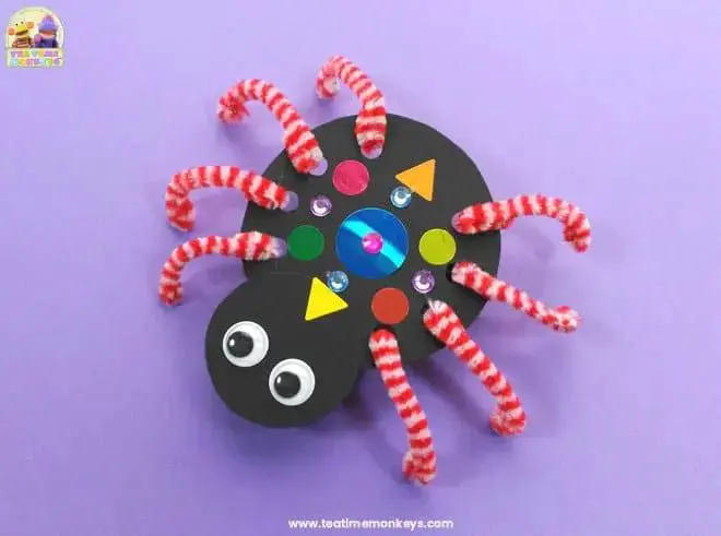 crawling paper spider