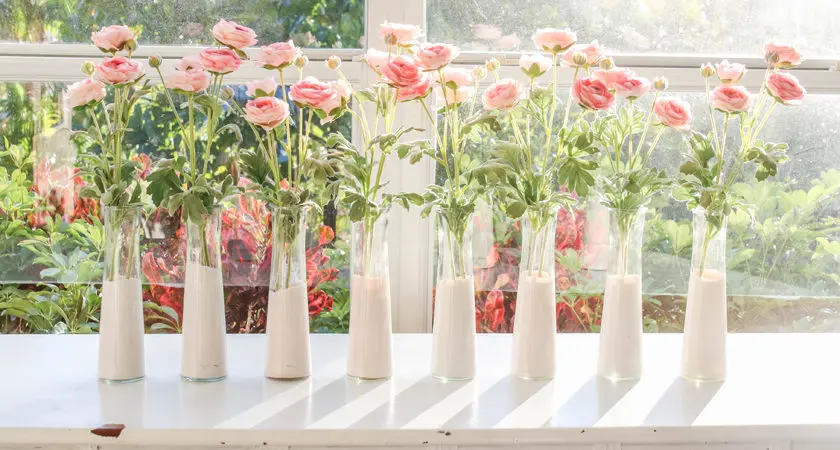 Dip-Dyed Dollar Store Vases