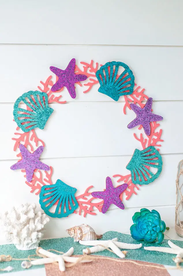 Glitter Mermaid Wreath