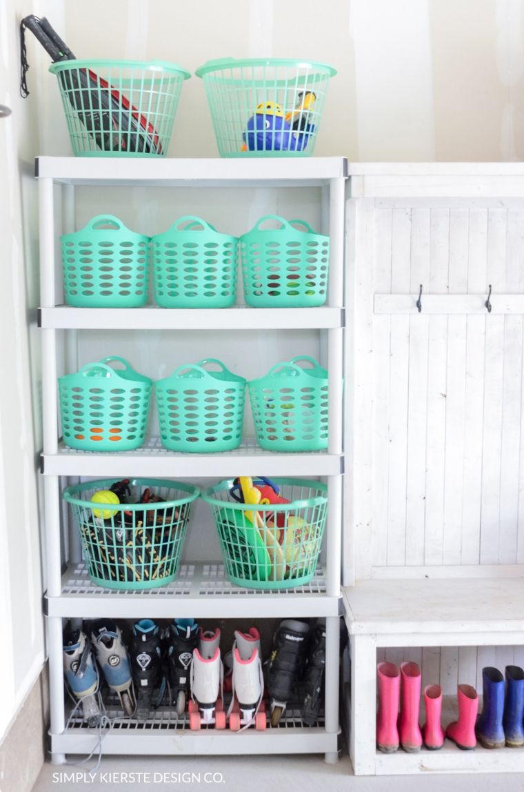 Organized Garage Baskets