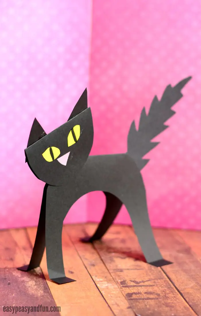 Black Cat Paper Figurine