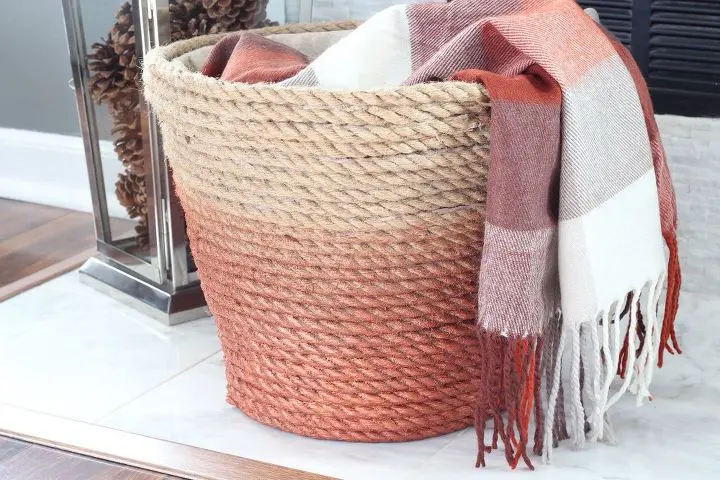 Dollar Tree Rope Basket