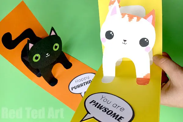 3D Cat Card DIY