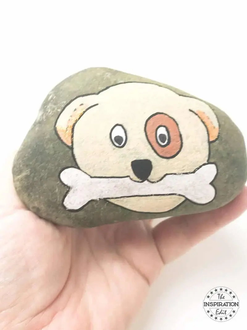 Painted Puppy Rock Pet