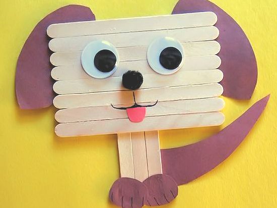 Popsicle Stick Puppy Dog