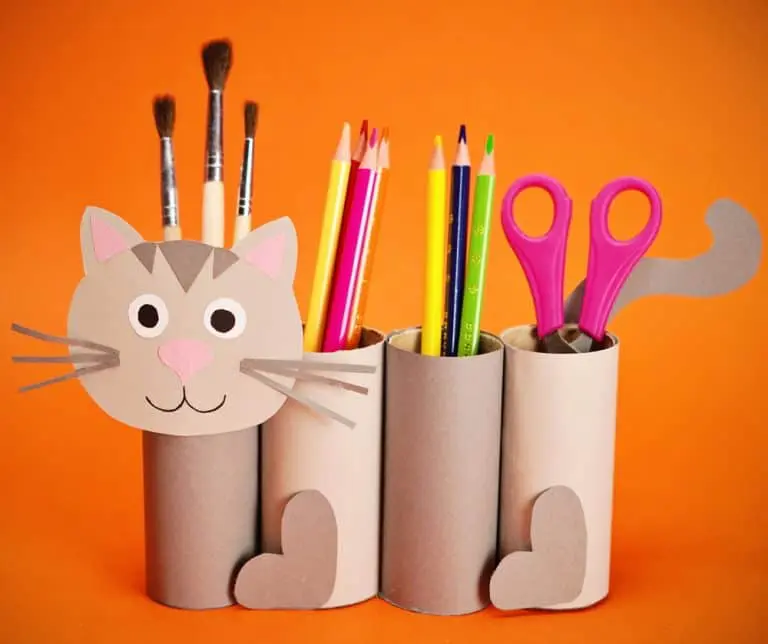 Cat Paper Roll Desk Organiser