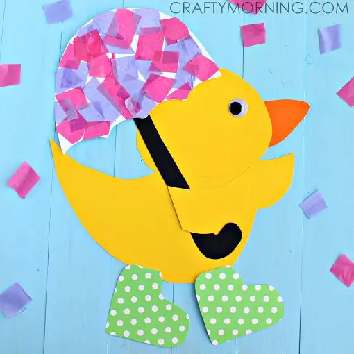 Moving paper toys - How to make a paper duck 