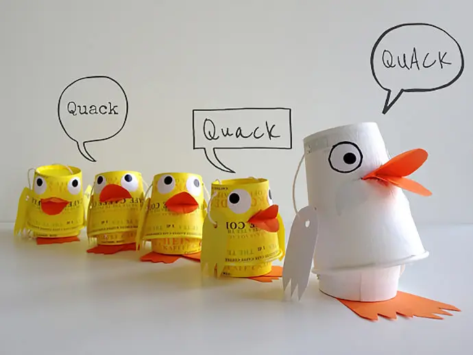 Paper Cup Ducks