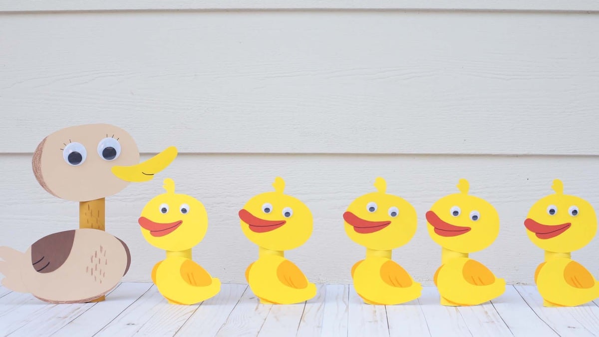 Paper Duck Family