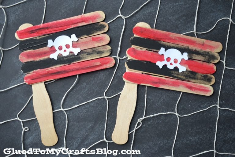 Popsicle Stick Pirate Flags