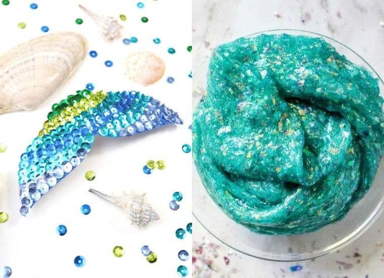 Galaxy Glitter Mermaid Craft - Mermaid Inspired Wreath