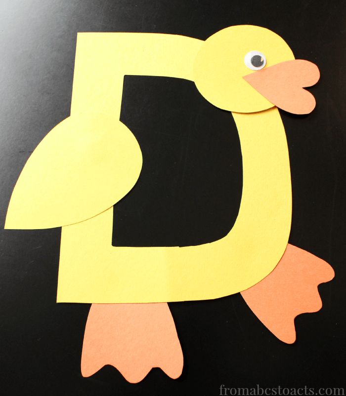 Duck Alphabet Letter