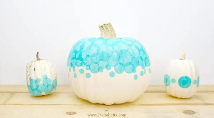 Teal Tissue Paper Pumpkin