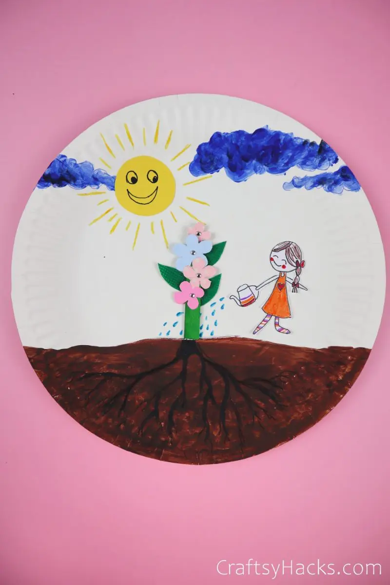 kids paper plate DIY