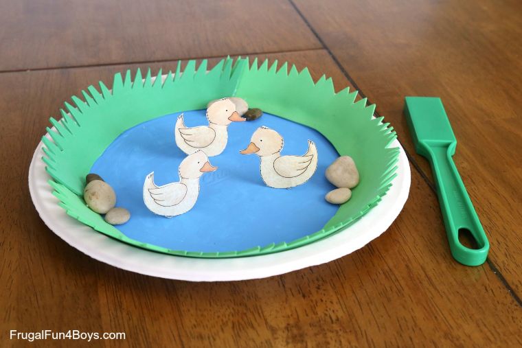 Paddling of Ducks! Folded Paper Duck and Ducklings Craft - Creative Little  Explorers