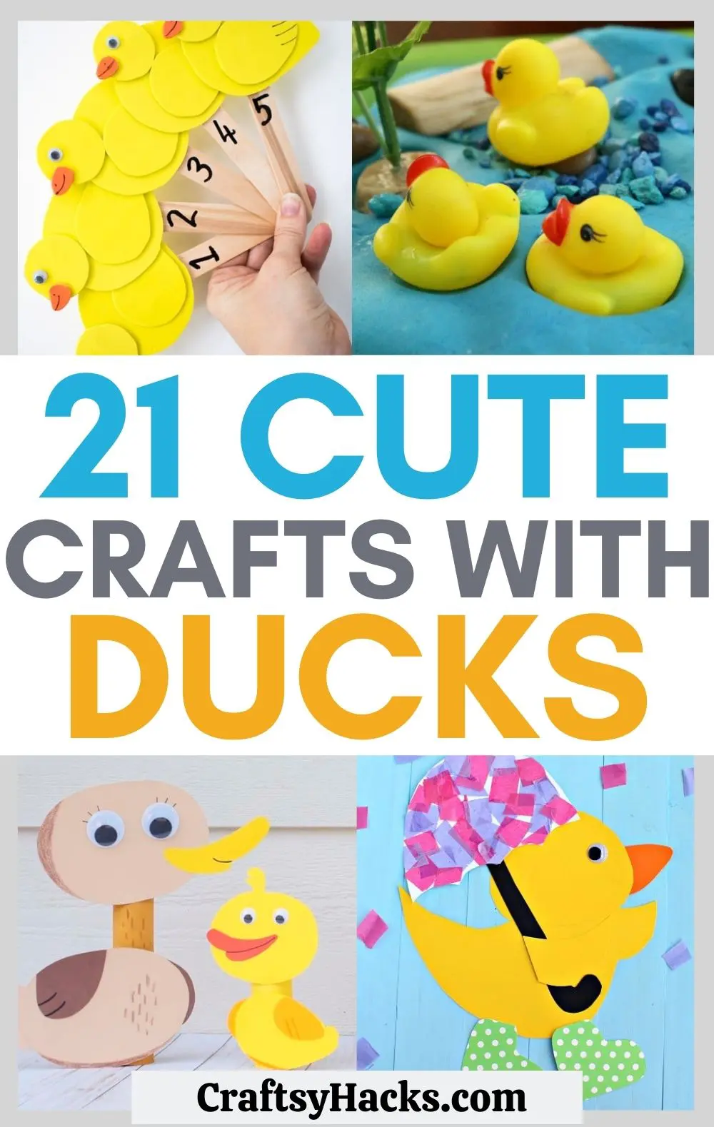 Paper Plate Swimming Duck Craft - Super Simple