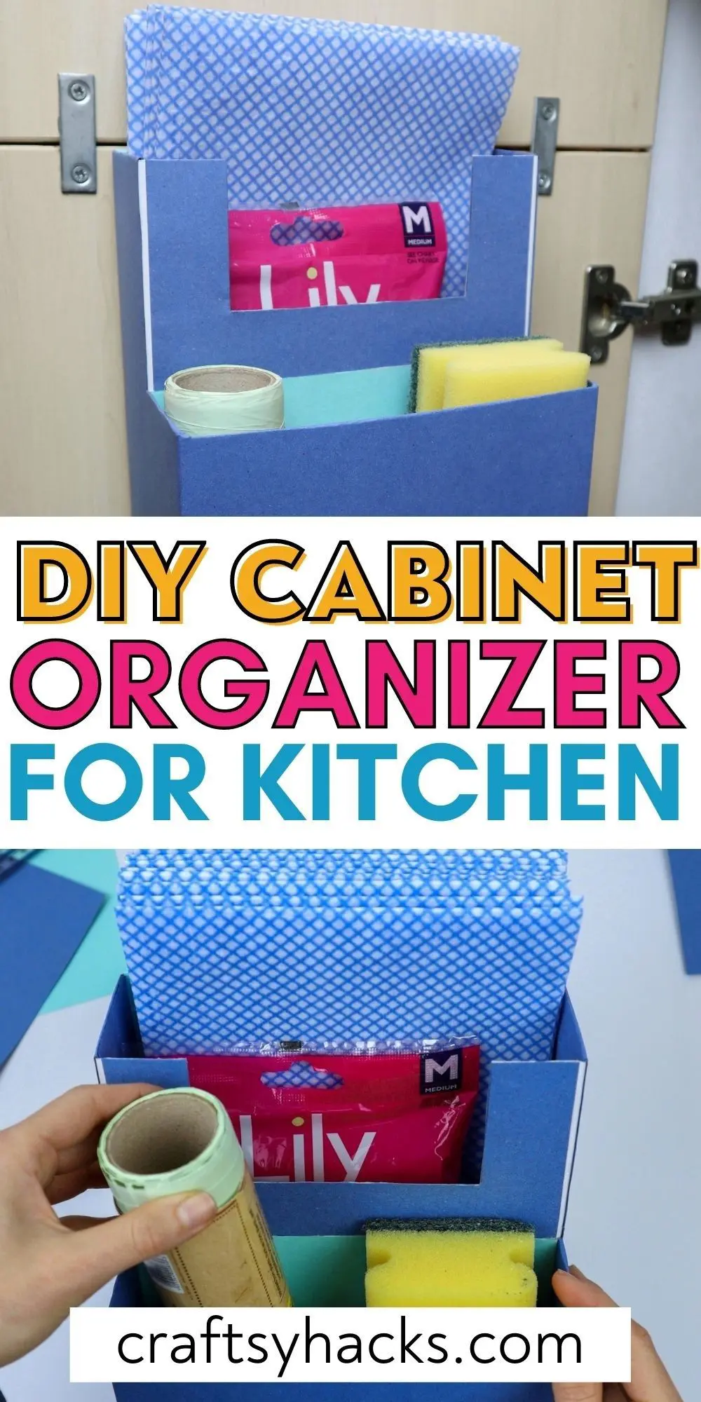 diy cabinet organizer for kitchen pinterest pin