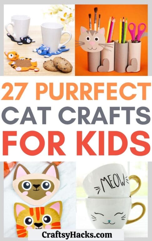 27 Cat Crafts That Your Kids Will Love - Craftsy Hacks