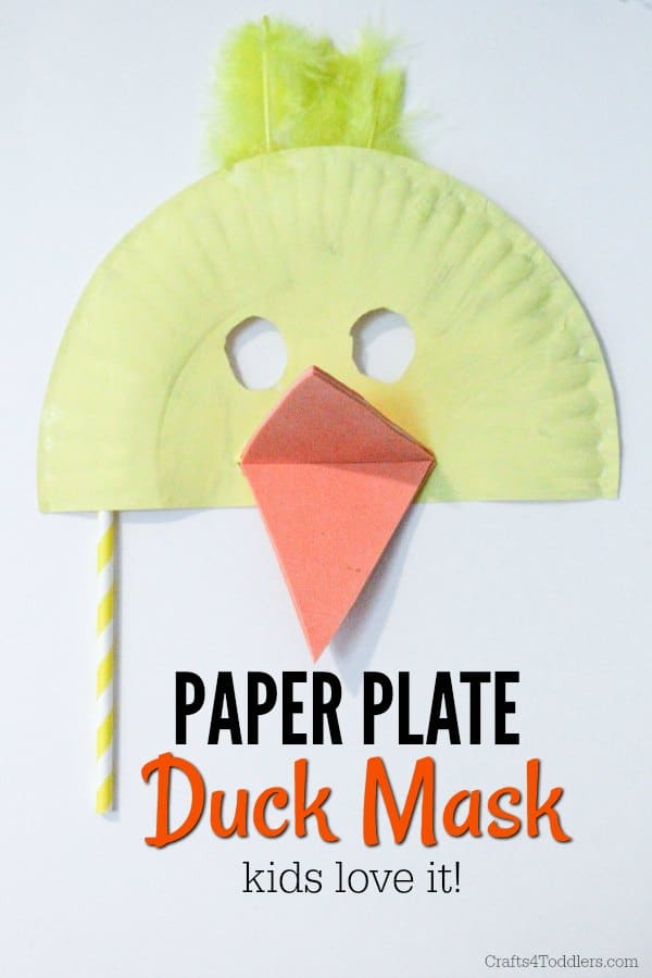 Paper Plate Duck Mask