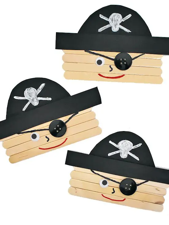 Popsicle Stick Pirate Crew