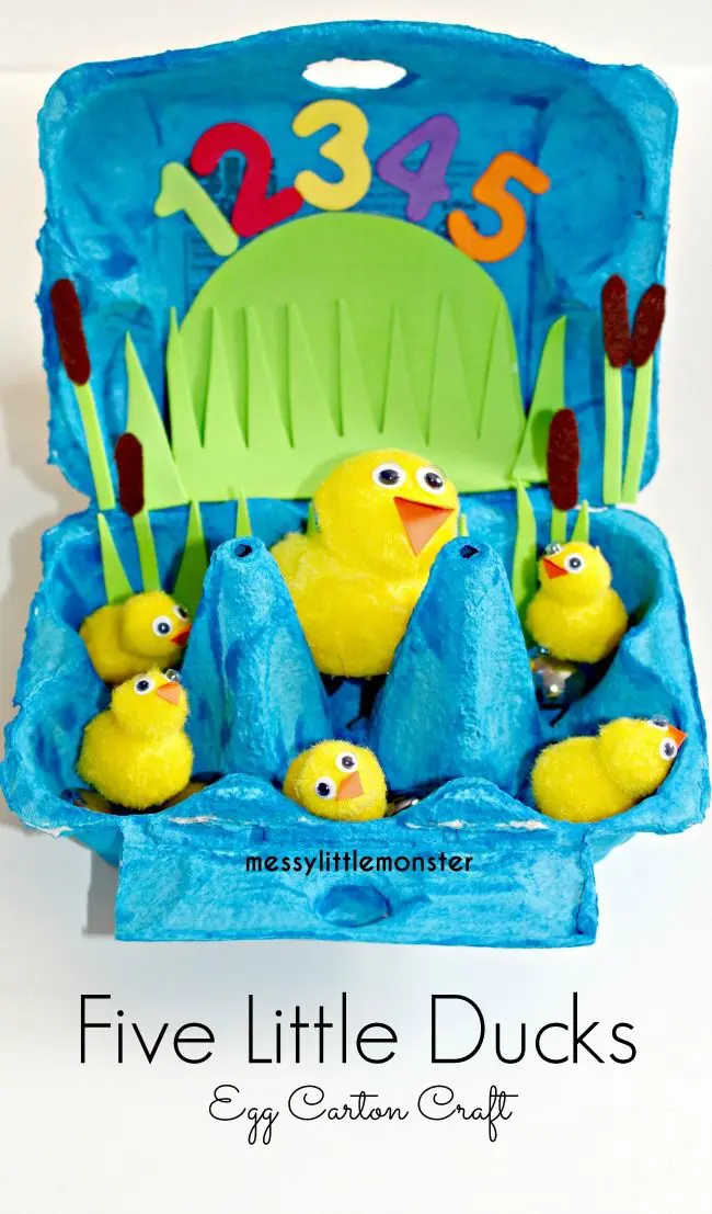 Five Little Ducks Egg Carton
