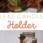 leaf candle holder