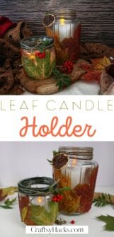 DIY Leaf Candle Holder for Home Decor - Craftsy Hacks