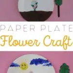 paper plate flower craft