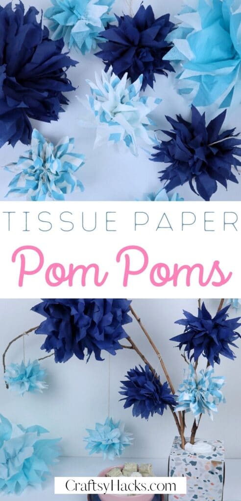tissue pom poms
