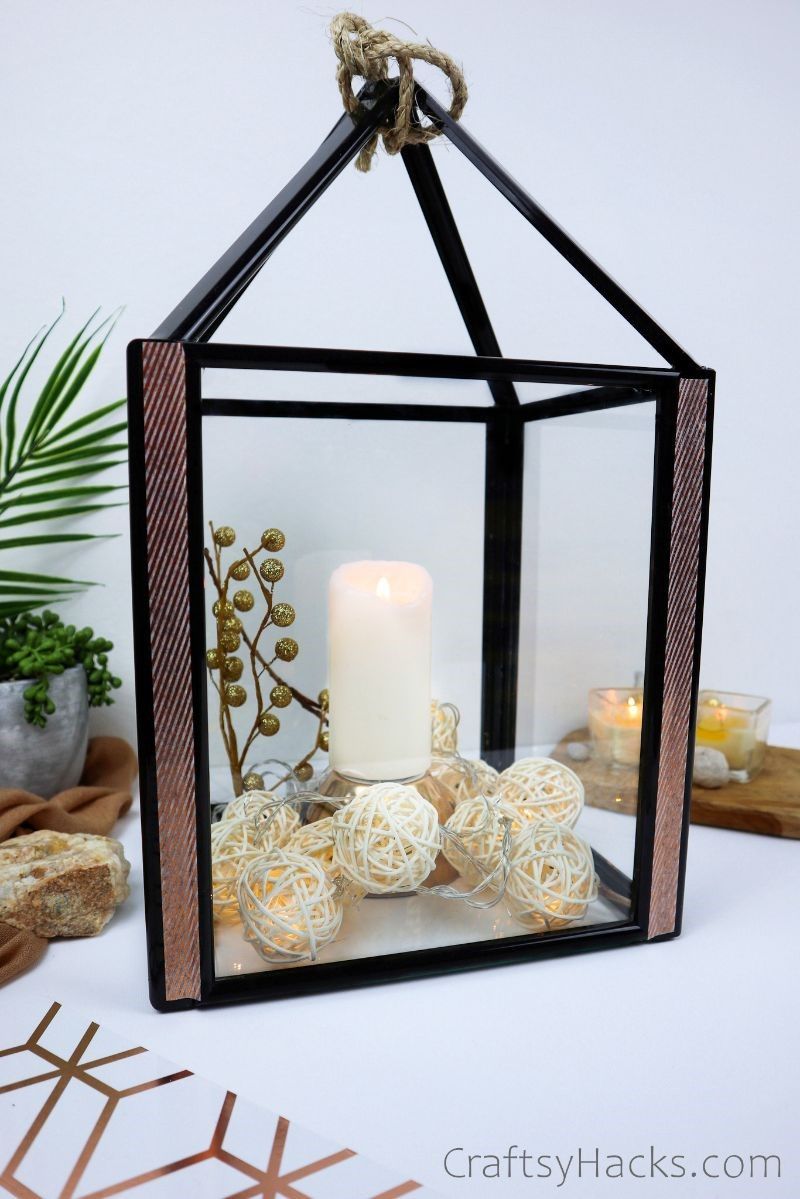 diy dollar tree lantern