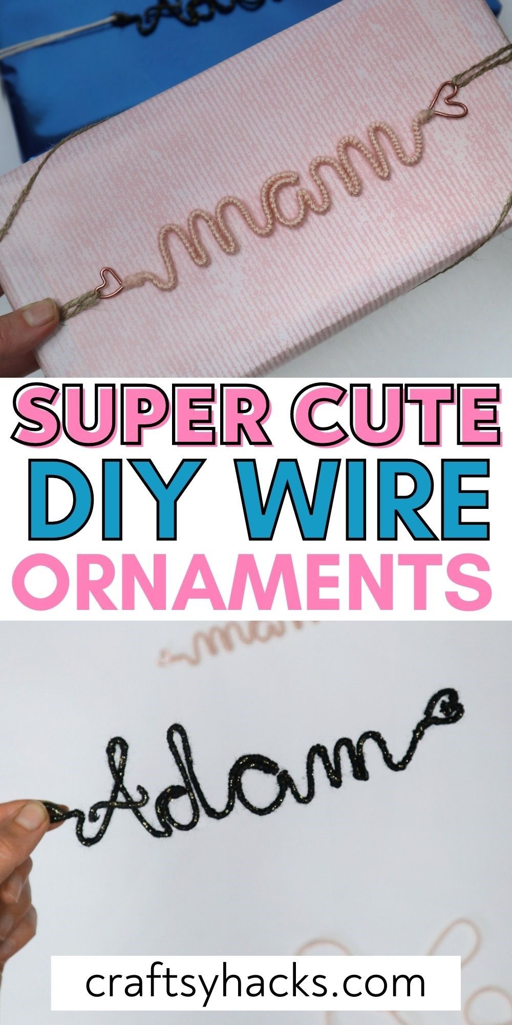 super cute diy wire ornaments