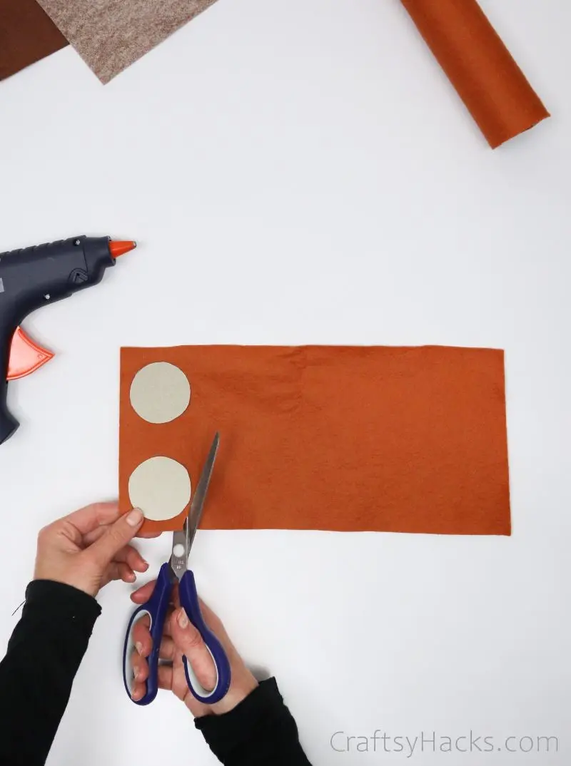 cutting out pencil case lids