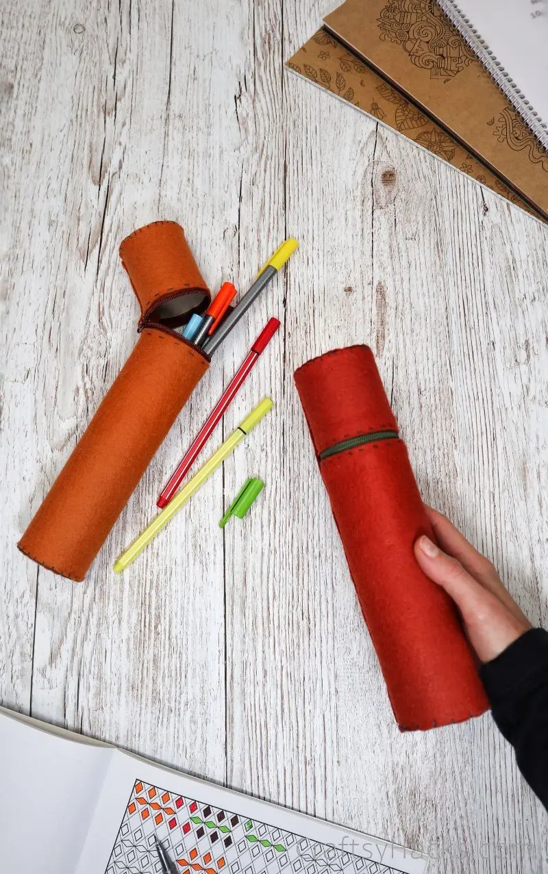 closed diy pencil case