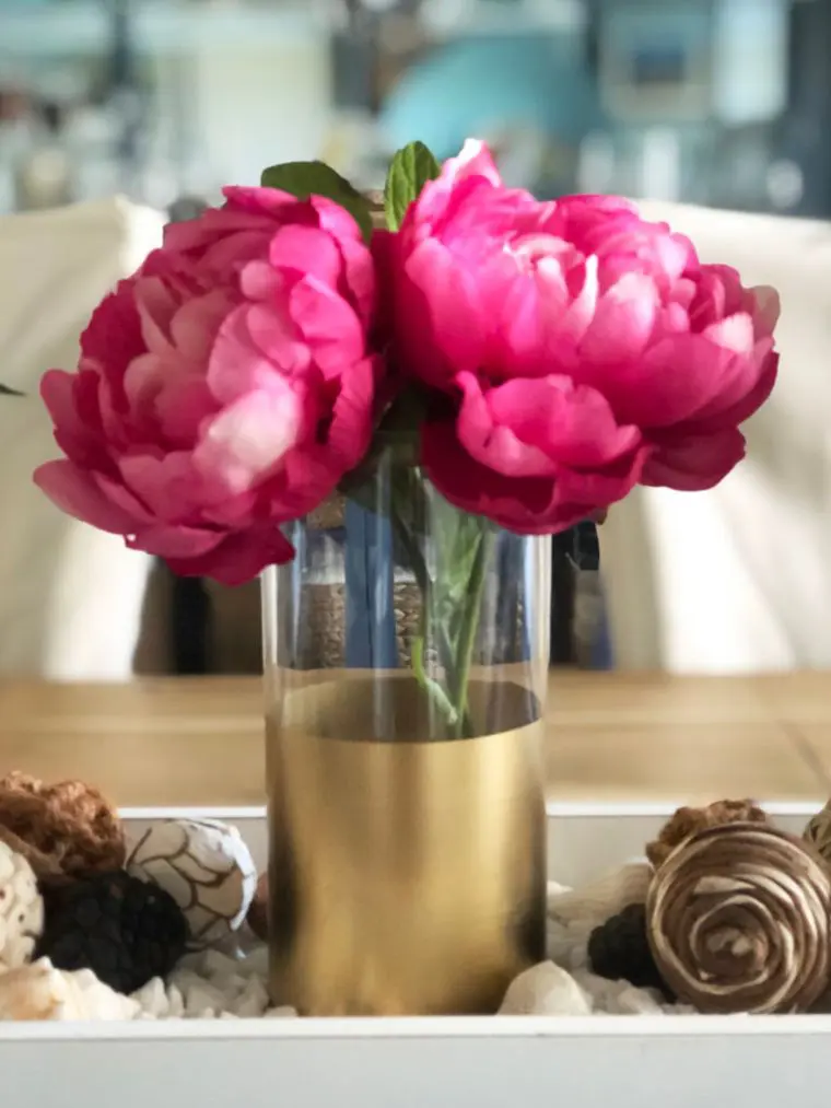 Dollar Tree Gold Dipped Vases