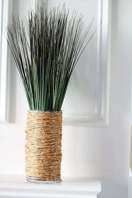 Twine-Wrapped Vase